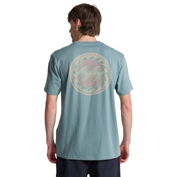 Billabong T-shirt Crayon Wave Washed Blue