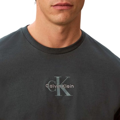 Calvin Klein T-shirt 30s Micro Monologo Graphic Green