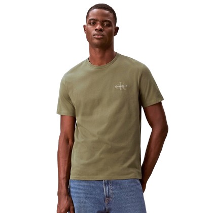 Calvin Klein T-shirt 30s Clssc Micro Mnlgo Beige