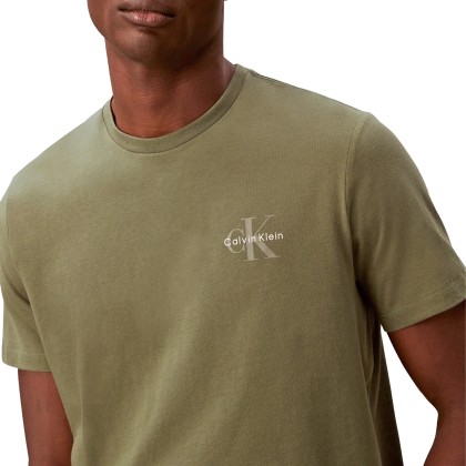 Calvin Klein T-shirt 30s Clssc Micro Mnlgo Beige