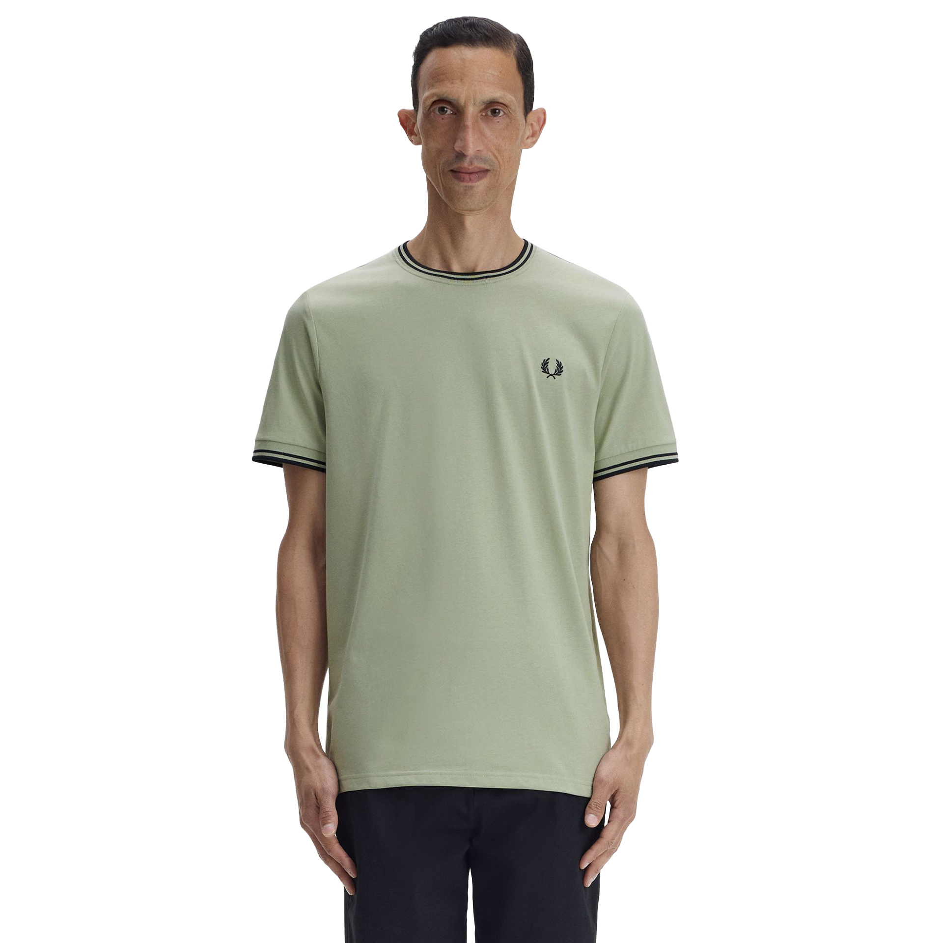 Fred Perry T-shirt M1588v-s23 Seagrass/black
