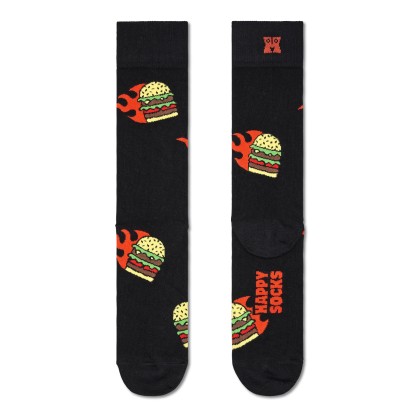 Happy Socks Flaming Burger Preto Happy Socks Flaming Burger Preto