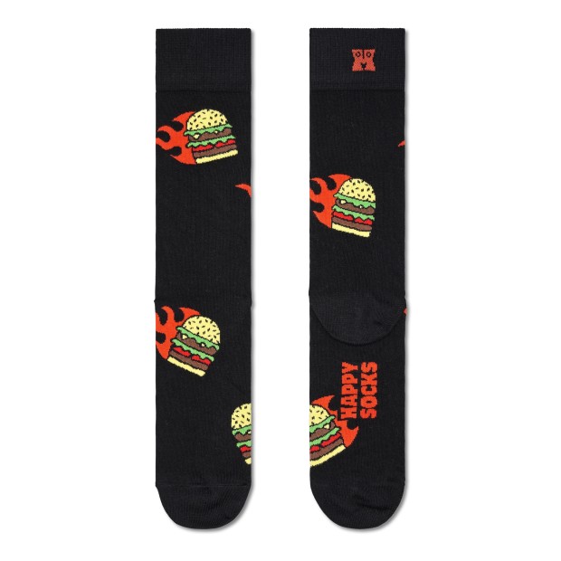Happy Socks Flaming Burger Preto