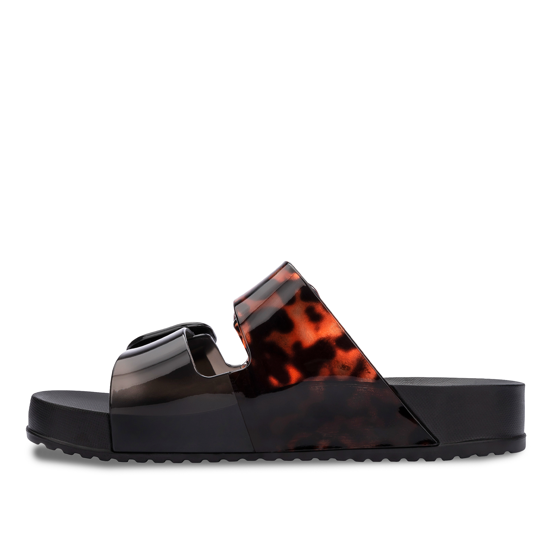 Melissa Cozy Slide Fem Preto/tartaruga