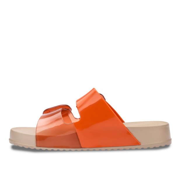 Melissa Cozy Slide Fem Bege/laranja