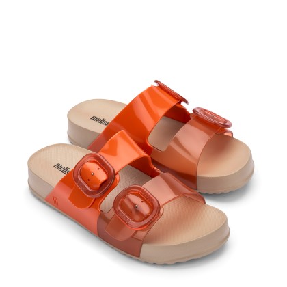 Melissa Cozy Slide Fem Bege/laranja Melissa Cozy Slide Fem Bege/laranja