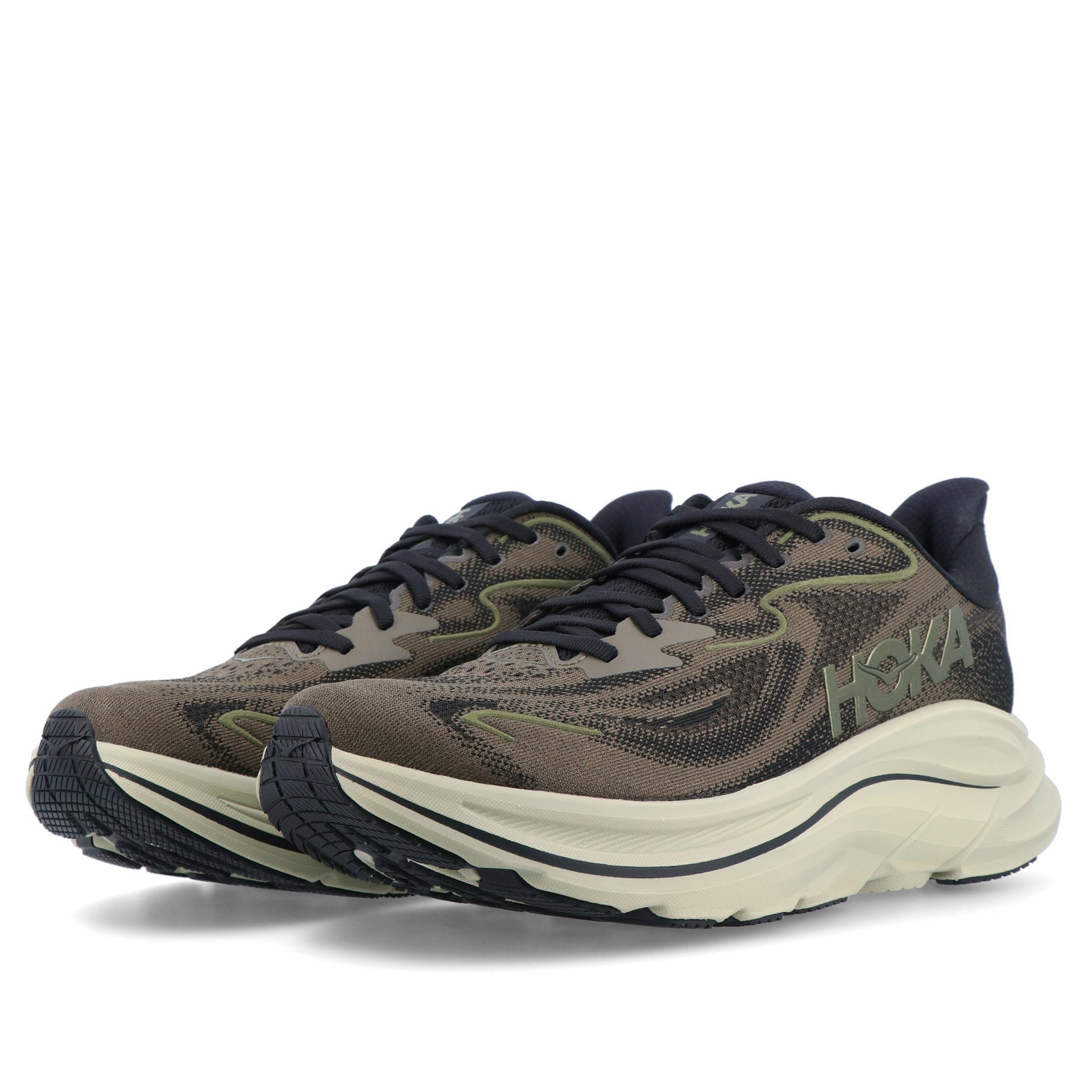 HOKA Clifton 10 Dark Roast/blk