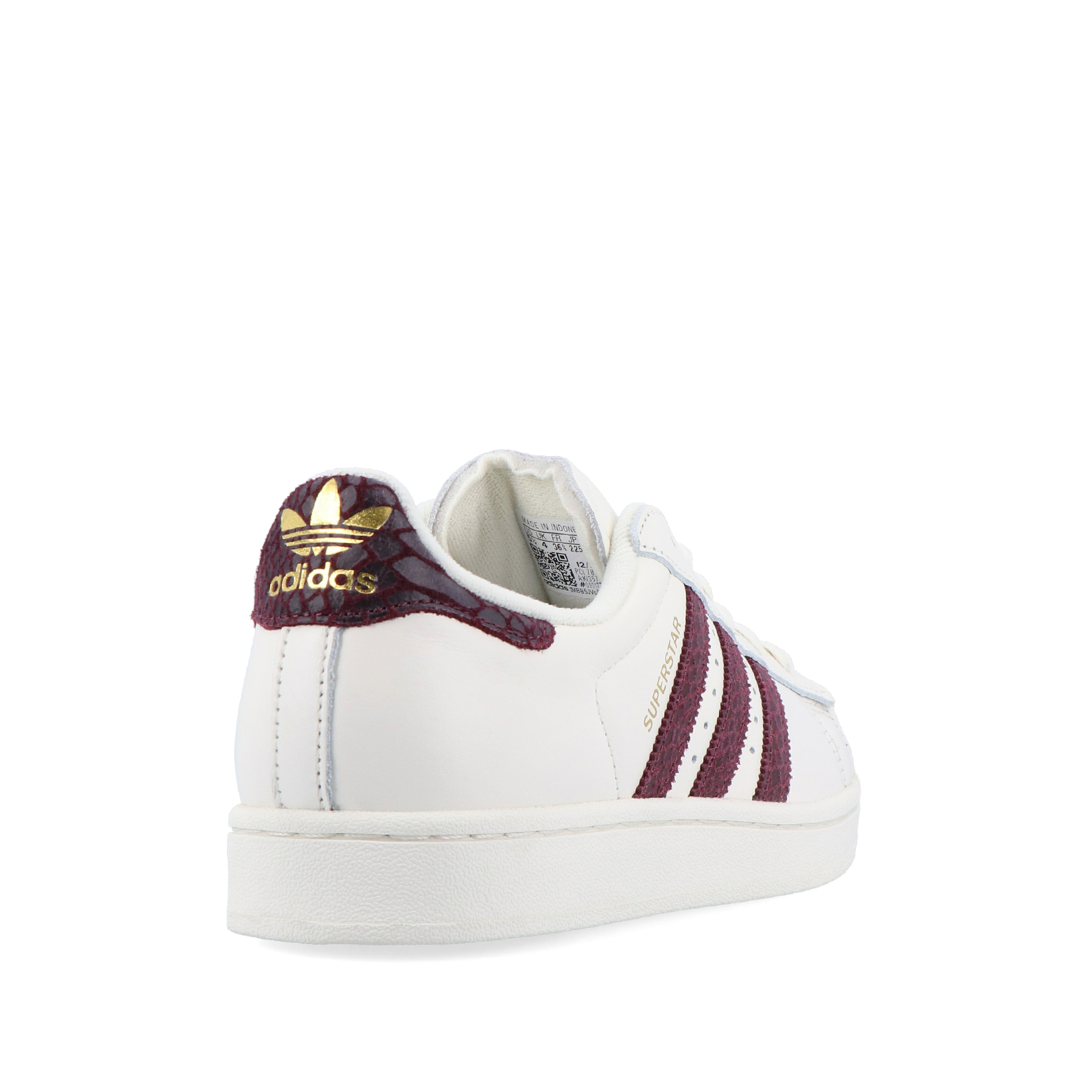 adidas Originals Superstar II W Off White / Maroon