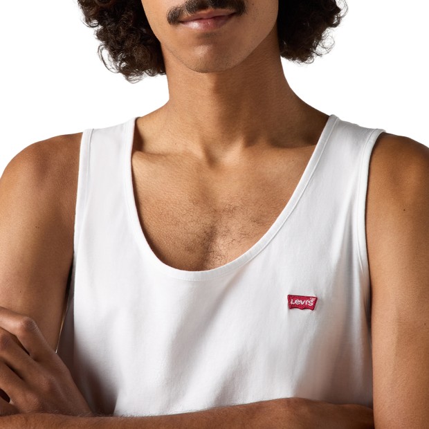 Levis T-shirt Housemark Tank Bright White+ches