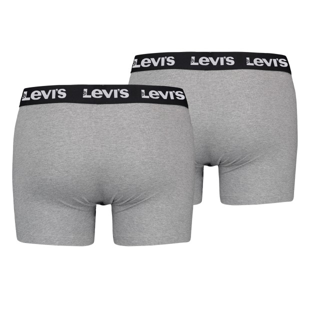 Levis Boxer 2-pack Repeat Logo Brief Middle Grey Melange