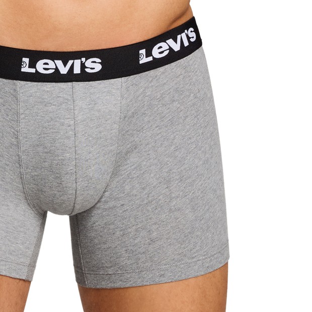 Levis Boxer 2-pack Repeat Logo Brief Middle Grey Melange