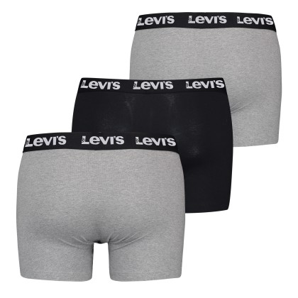 Levis Boxer 3-pack Repeat Logo Brief Grey Combo Levis Boxer 3-pack Repeat Logo Brief Grey Combo