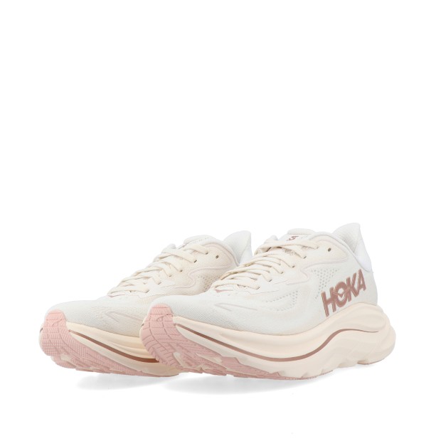 HOKA W Clifton 10 Alabaster/rose