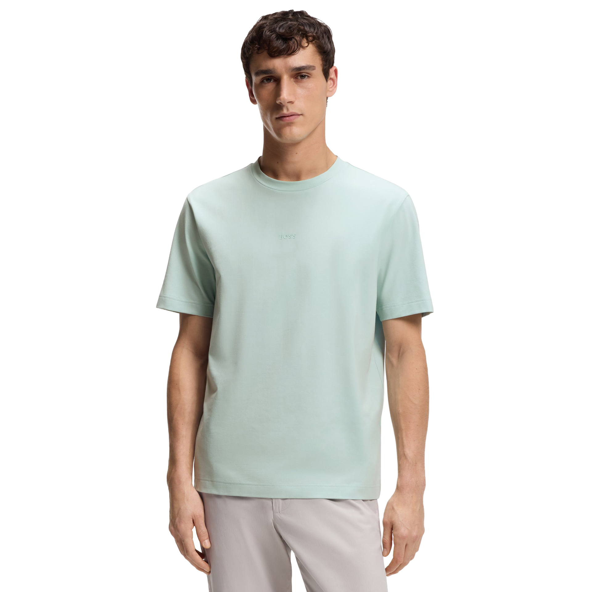BOSS T-shirt Tchup Turquoise/aqua