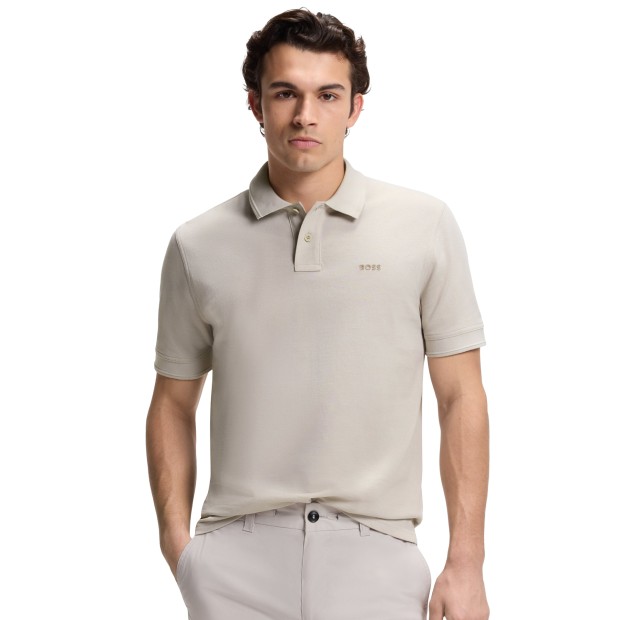 BOSS Polo Prime Open Grey