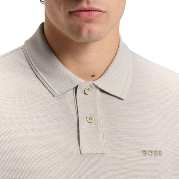 BOSS Polo Prime Open Grey
