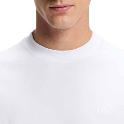 BOSS T-shirt Te Interlock White