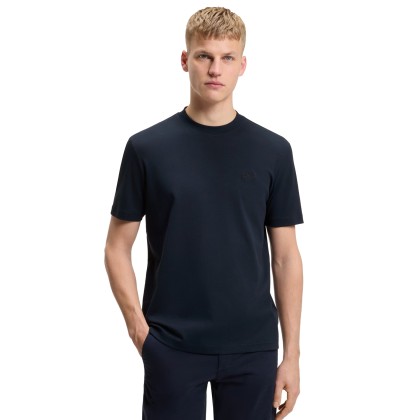 BOSS T-shirt Te Interlock Dark Blue