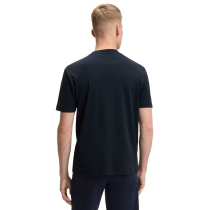 BOSS T-shirt Te Interlock Dark Blue
