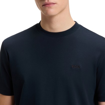 BOSS T-shirt Te Interlock Dark Blue