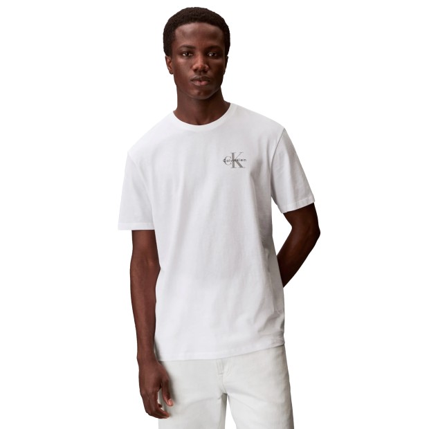 Calvin Klein T-shirt 30s Clssc Micro Mnlgo White