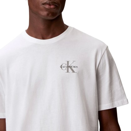 Calvin Klein T-shirt 30s Clssc Micro Mnlgo White