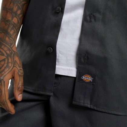 Dickies Camisa Work Rec Charcoal Grey