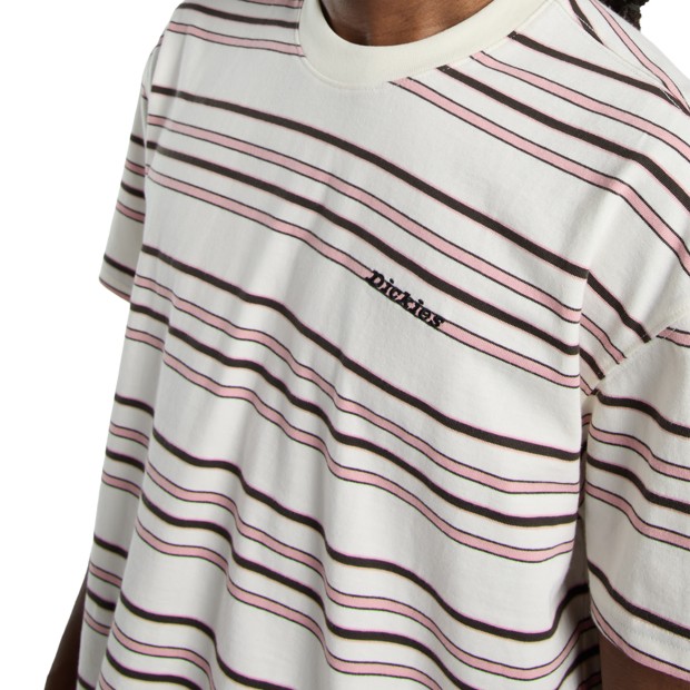 Dickies T-shirt East Liberty Stripe Egret