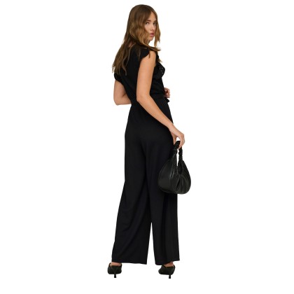 Only Macac�o Elisa V-neck Black Bloom