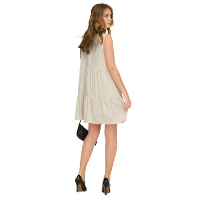 Only Vestido Siesta Linen Moonbeam
