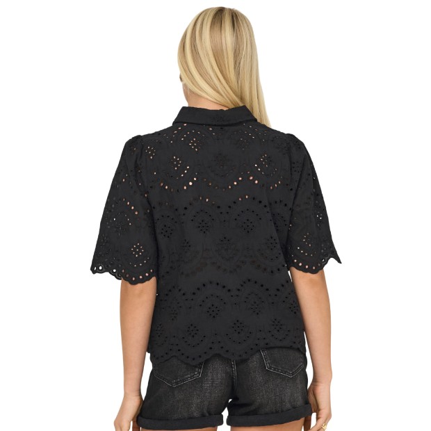 Only Camisa Valais Black