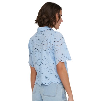 Only Camisa Valais Cashmere Blue Only Camisa Valais Cashmere Blue