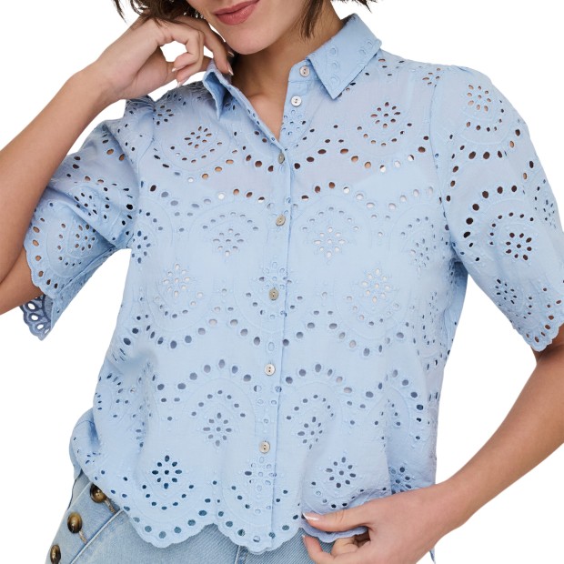 Only Camisa Valais Cashmere Blue