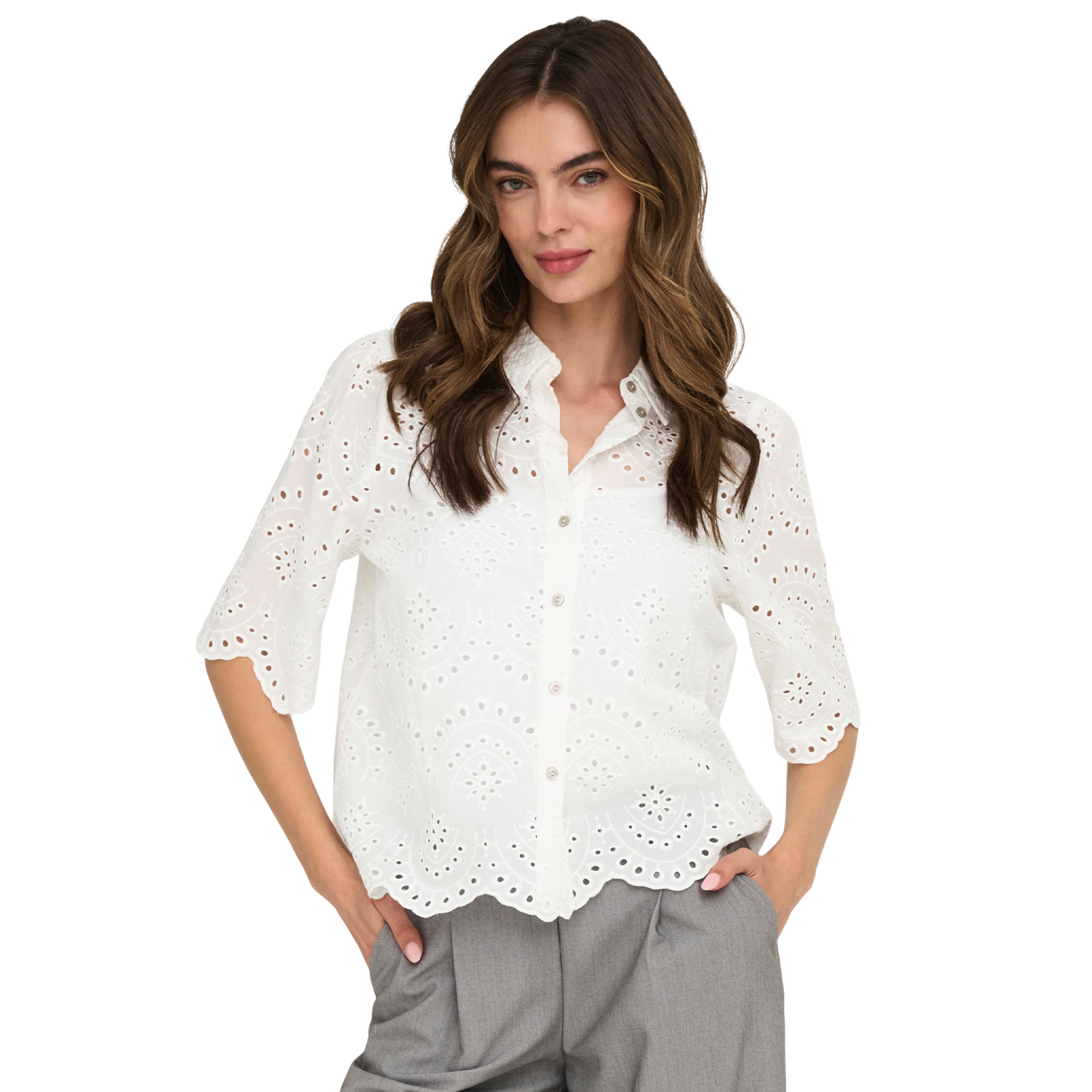 Only Camisa Valais Cloud Dancer