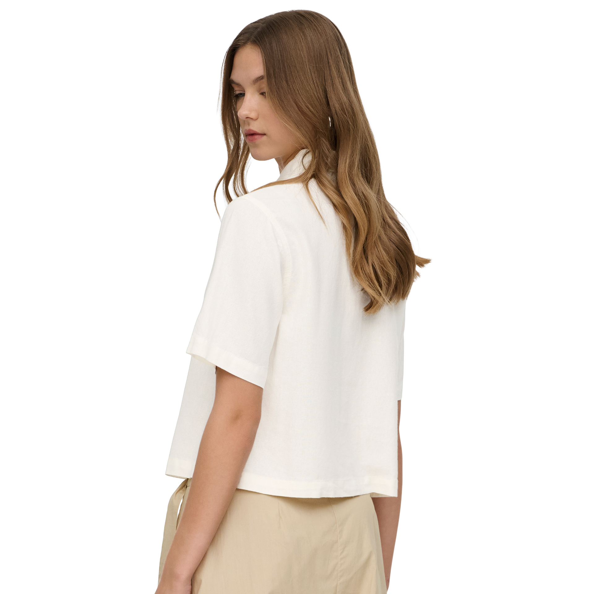 Only Camisa Goa Linen Cloud Dancer