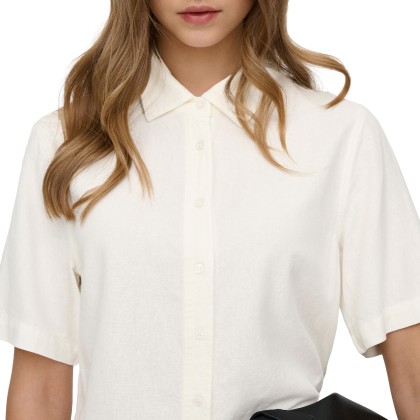 Only Camisa Goa Linen Cloud Dancer