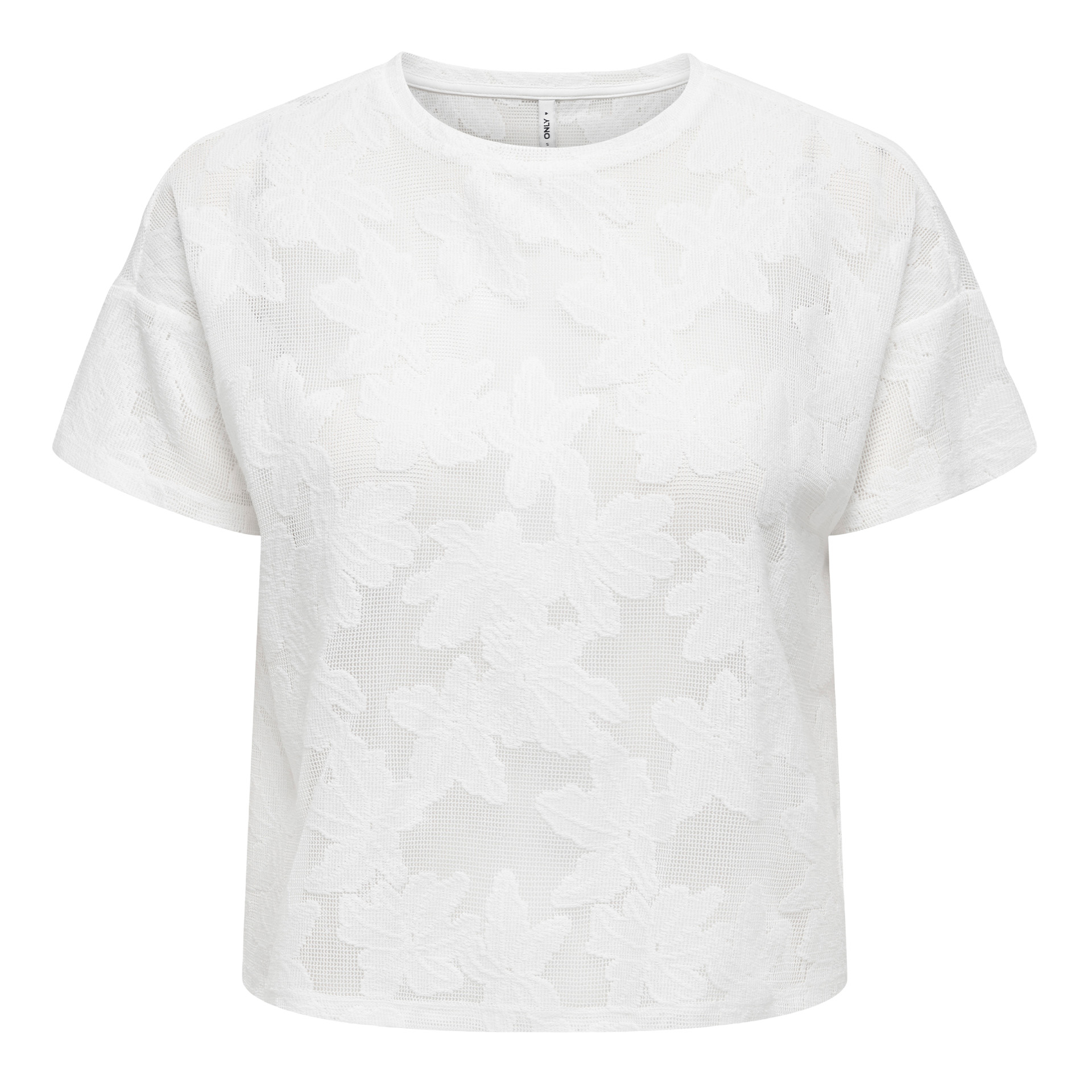 Only T-shirt Mirabella O-neck Lace Cloud Dancer