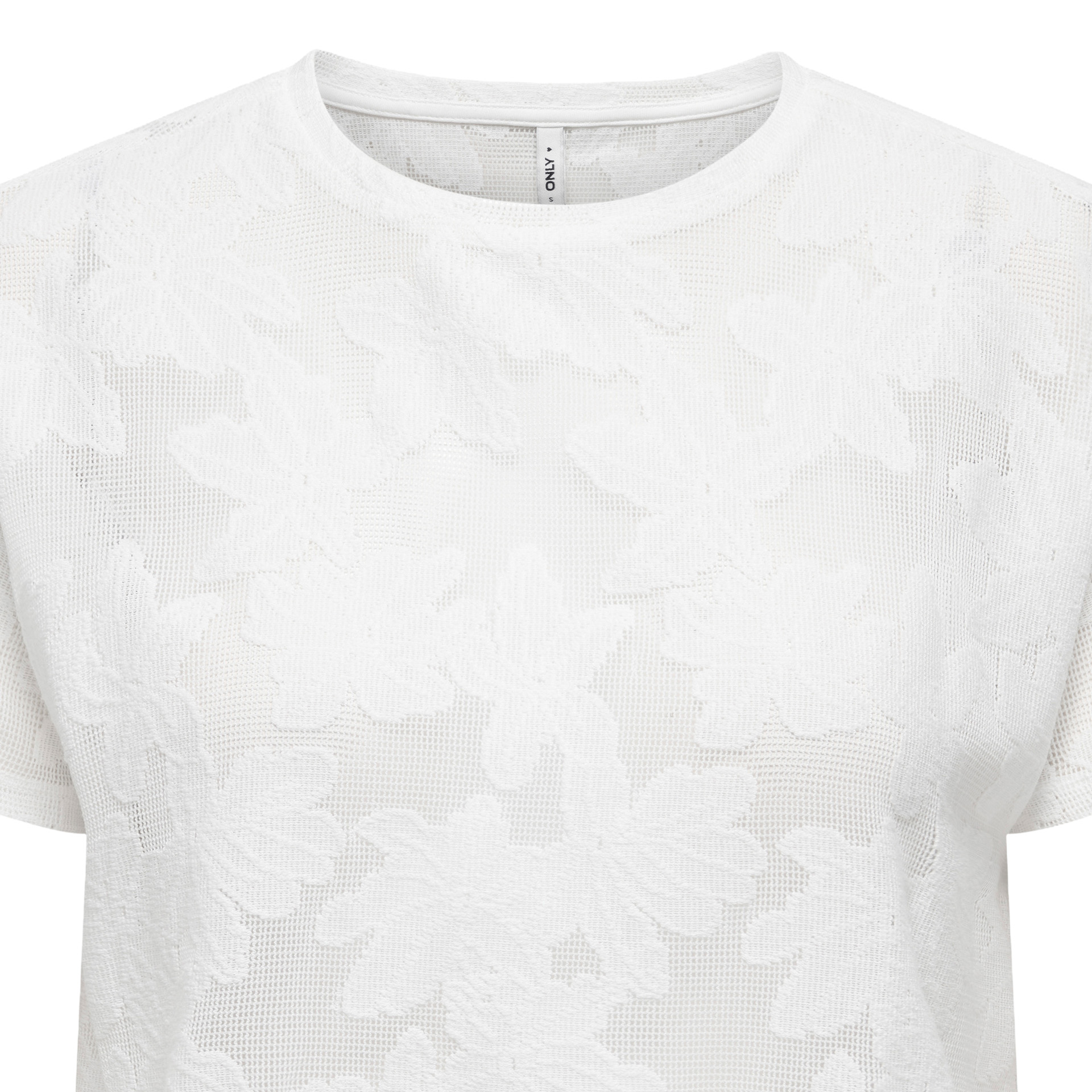 Only T-shirt Mirabella O-neck Lace Cloud Dancer