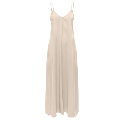 Only Vestido Madeli Oaklyn Strap Pumice Stone