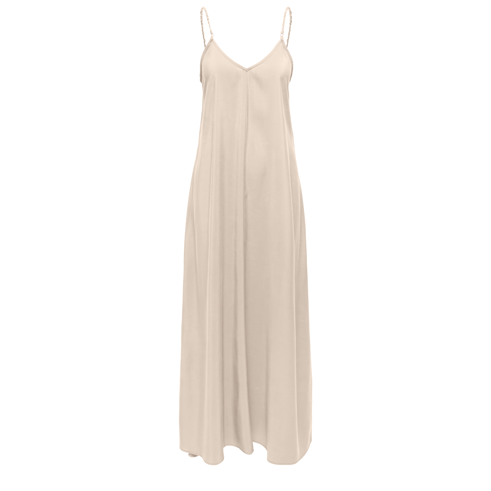 Only Vestido Madeli Oaklyn Strap Pumice Stone