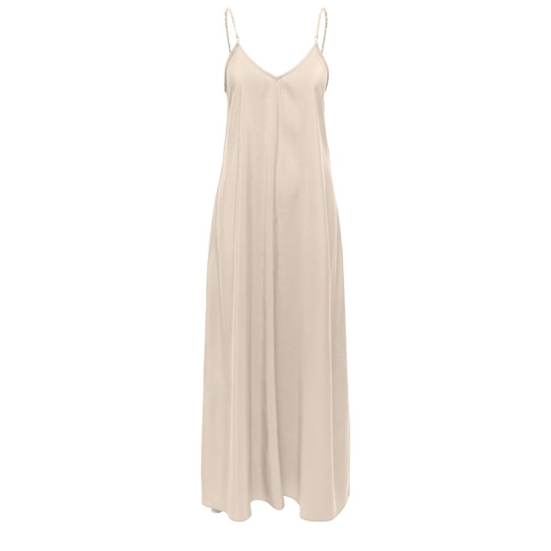 Only Vestido Madeli Oaklyn Strap Pumice Stone