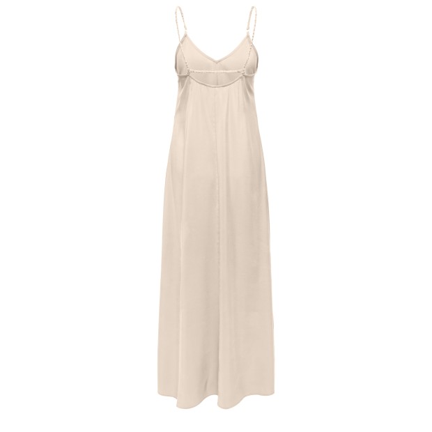 Only Vestido Madeli Oaklyn Strap Pumice Stone