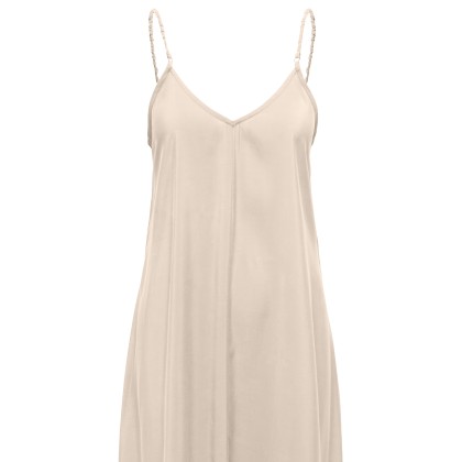 Only Vestido Madeli Oaklyn Strap Pumice Stone