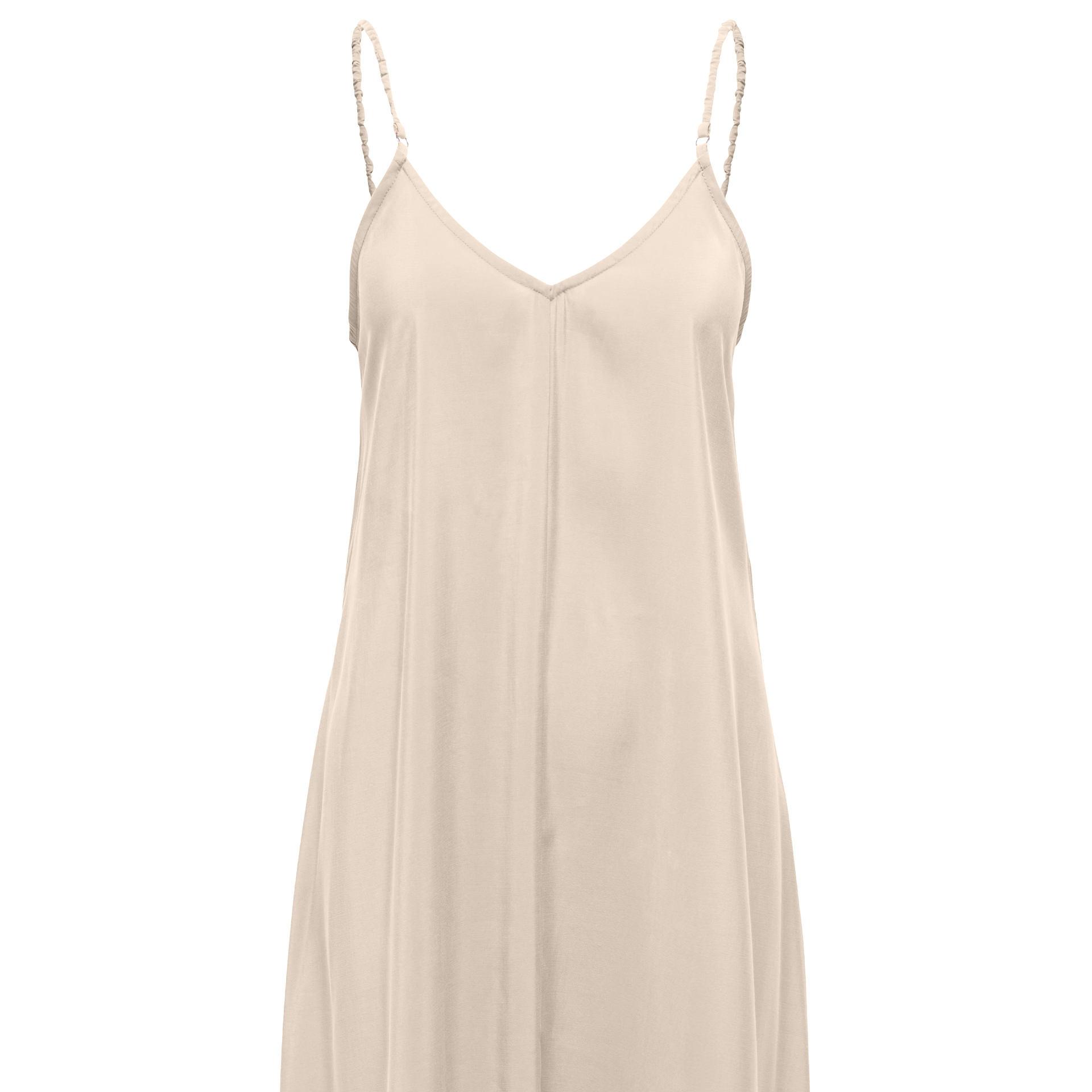 Only Vestido Madeli Oaklyn Strap Pumice Stone