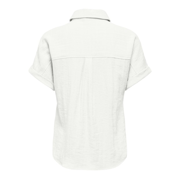 Only Camisa Ita Linen Look Bright White