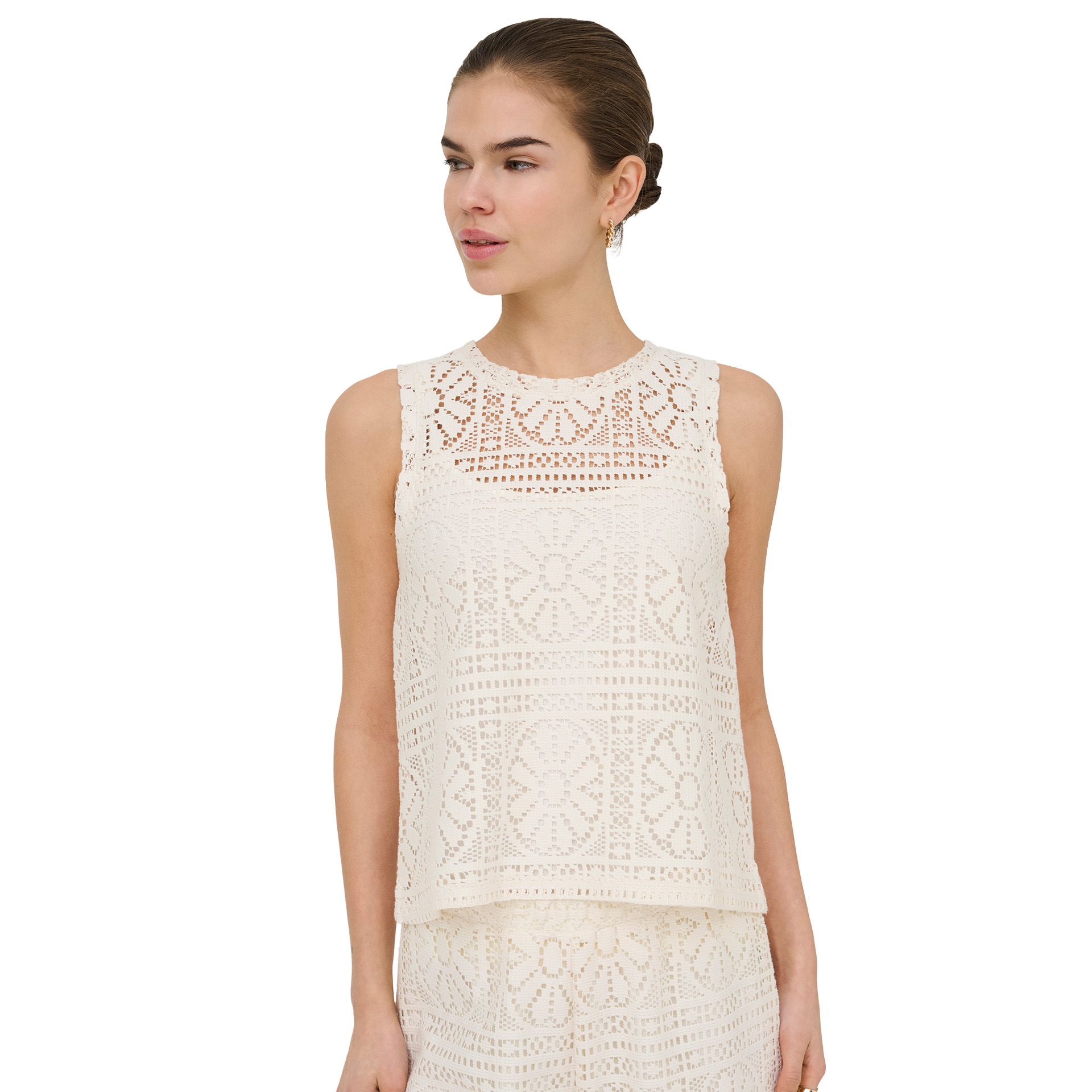 Only Top Lian Lace Tank Birch