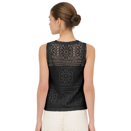 Only Top Lian Lace Tank Black Only Top Lian Lace Tank Black