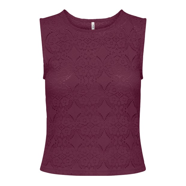 Only Top Destiny O-neck Grape Wine