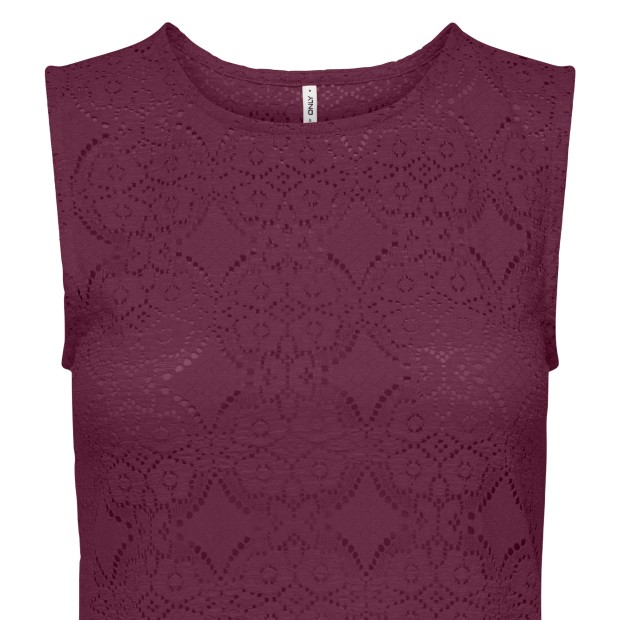 Only Top Destiny O-neck Grape Wine