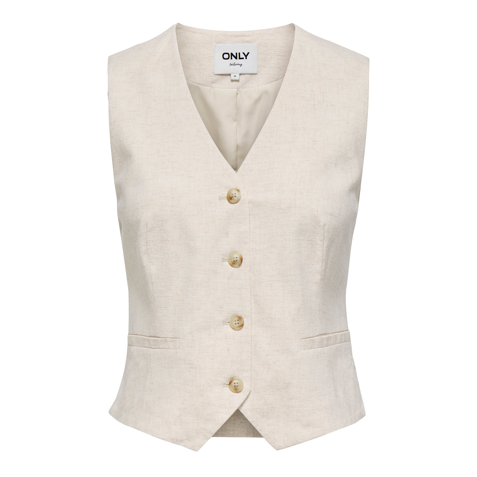 Only Colete Siesta Linen Bl Moonbeam